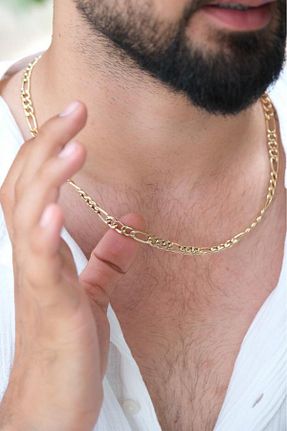گردنبند طلا زرد مردانه 14 عیار Tufanlar Kuyumculuk - کد 833102567
