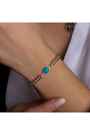 دستبند طلا طلائی زنانه 14 عیار Tufanlar Kuyumculuk - کد 442722468