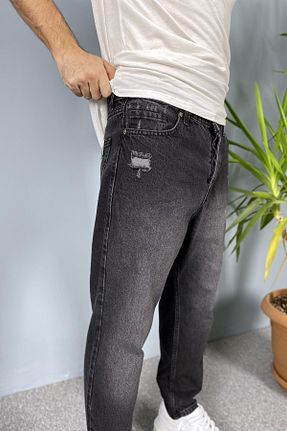 شلوار جین طوسی مردانه پاچه لوله تفنگی Alışveriş Sokağı - کد 894064230