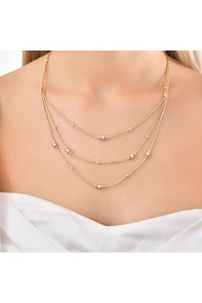 گردنبند طلا طلائی زنانه 14 عیار Tufanlar Kuyumculuk - کد 442679401