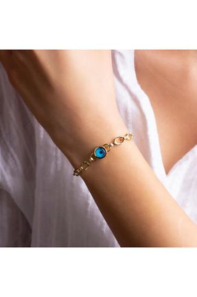 دستبند طلا طلائی زنانه 14 عیار Tufanlar Kuyumculuk - کد 456974095