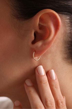 گوشواره طلا زرد زنانه 14 عیار Tufanlar Kuyumculuk - کد 841673461