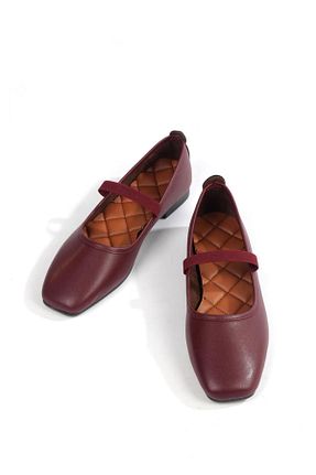 بابت زرشکی زنانه چرم مصنوعی ayselin moda - کد 892408341