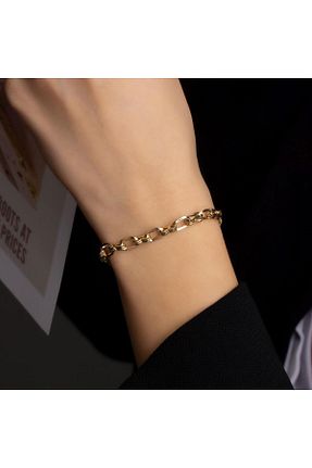 دستبند طلا طلائی زنانه 14 عیار Tufanlar Kuyumculuk - کد 442720491