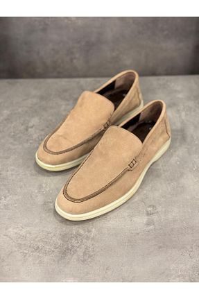 کفش لوفر بژ مردانه نبوک Akalın - کد 894073537