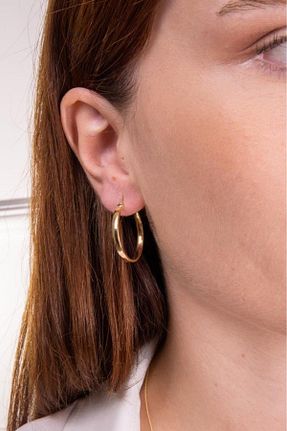 گوشواره طلا طلائی زنانه 14 عیار Tufanlar Kuyumculuk - کد 769912260