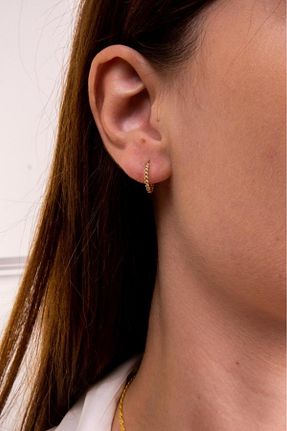 گوشواره طلا طلائی زنانه 14 عیار Tufanlar Kuyumculuk - کد 769912744