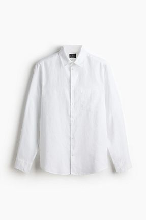 پیراهن سفید مردانه رگولار H&M - کد 892709451