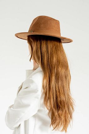 کلاه قهوه ای زنانه پلی استر awix - کد 894083855