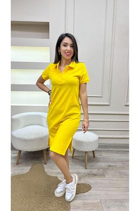 لباس زرد زنانه بافت KILIÇ MODA - کد 892725756