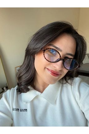 عینک محافظ نور آبی قهوه ای زنانه 52 RoseandRoses - کد 892735491