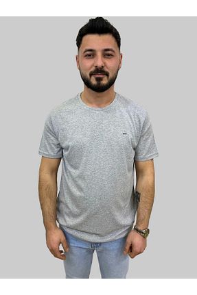 تیشرت طوسی مردانه یقه خدمه Booss Milano - کد 827641028
