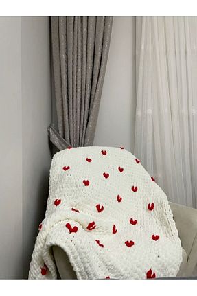 پتو تکنفره سفید مخملی Elimin Çamuru - کد 892743585