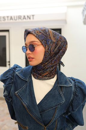 دستمال گردن مشکی زنانه پنبه ای Silk Home - کد 892774337