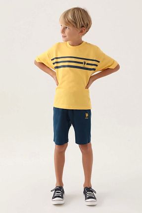ست بالاتنه و پائین تنه قهوه ای بچه گانه بافتنی U.S. Polo Assn. - کد 804773571