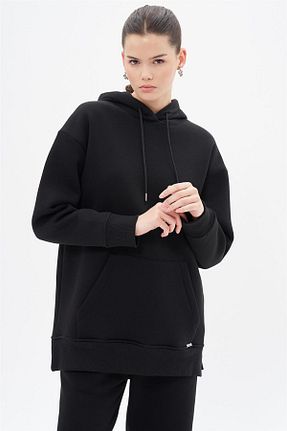 سوئیشرت حجاب مشکی زنانه بافتنی Kayra - کد 892794471