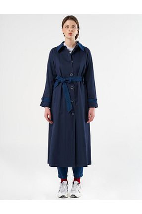 ترنچکت حجاب سرمه ای زنانه Kayra - کد 893543811