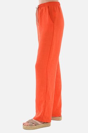 شلوار نارنجی زنانه پلی استر CEDY DENIM - کد 692170264