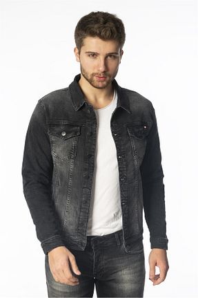 کاپشن طوسی مردانه اسلیم فیت CEDY DENIM - کد 66558640