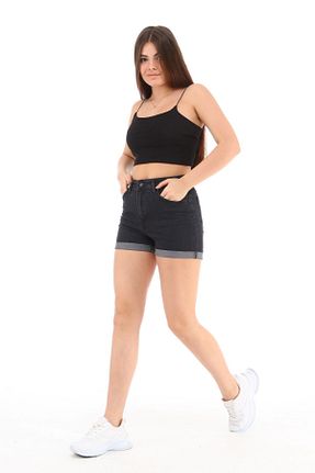 شلوارک و برمودا طوسی زنانه فاق بلند CEDY DENIM - کد 282433653