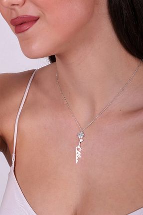 گردنبند نقره رنگی زنانه 925 عیار ipek silver - کد 892847630