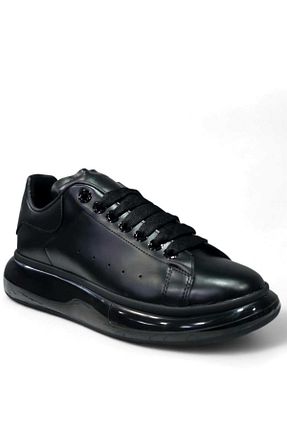کفش اسنیکر مشکی زنانه بند دار MİYASPORT - کد 892845554