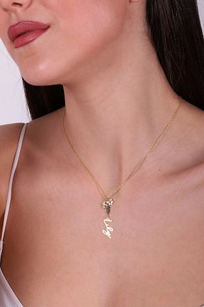 گردنبند نقره رنگی زنانه 925 عیار ipek silver - کد 892847572