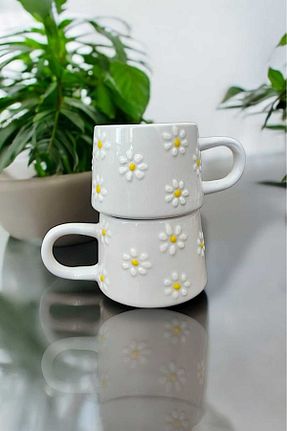 لیوان آب سفید سرامیک Genel Markalar - کد 866378578