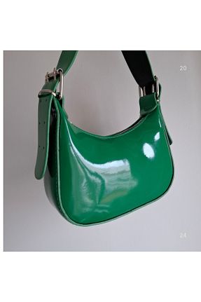 کیف دوشی سبز زنانه چرم مصنوعی shop - کد 892852577