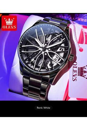ساعت مچی مشکی مردانه 43 میلی متر OLEVS - کد 892856114