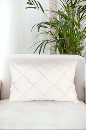 کوسن و روکش کوسن بژ مخمل Nisahometeks - کد 748673903