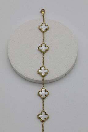 دستبند استیل (فولاد) سفید زنانه استیل ضد زنگ Inure Jewelry - کد 758929849
