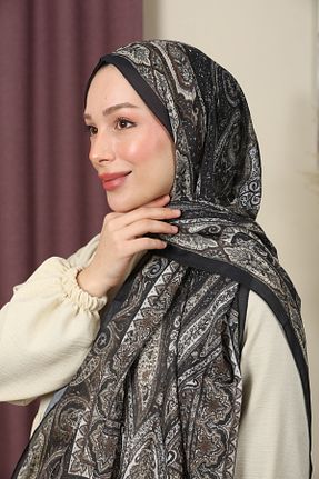 شال مشکی زنانه پنبه ای aldyoo - کد 892950958