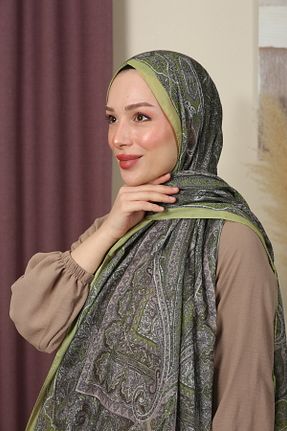 شال سبز زنانه پنبه ای aldyoo - کد 892951008