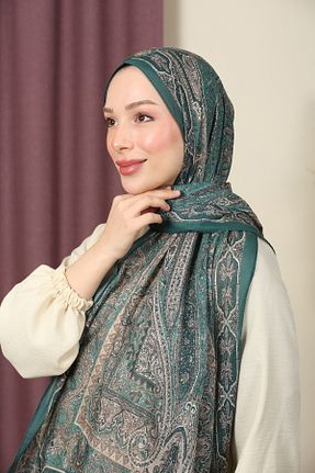 شال سبز زنانه پنبه ای aldyoo - کد 892951064