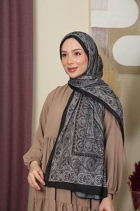 شال مشکی زنانه پنبه ای aldyoo - کد 892951019