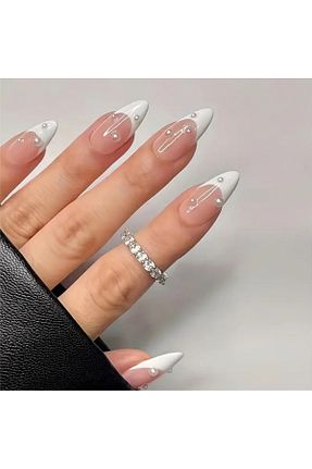 ناخن مصنوعی و اکسسوری سفید false naıl - کد 892965706