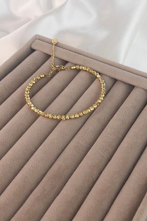 دستبند استیل (فولاد) زرد استیل ضد زنگ Tasarım - کد 892983695