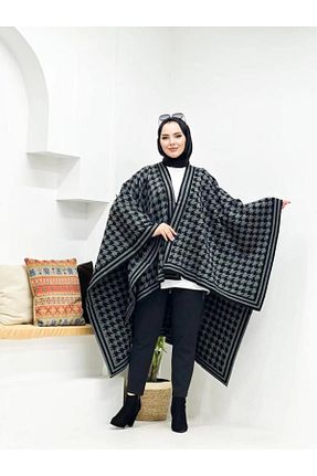 پانچو طوسی زنانه پنبه ای 02Lady Fashion - کد 893018693