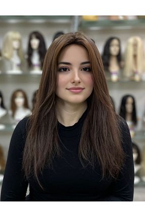 کلاه گیس قهوه ای İsmet peruk - کد 893023423