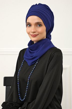 شال سرمه ای زنانه شیفون Aisha