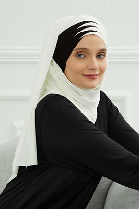 شال بژ زنانه ویسکون Aisha