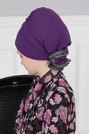 شال بنفش زنانه شیفون Ayşe Tasarım - کد 111850621