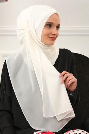 شال بژ زنانه پلی استر Ayşe Tasarım - کد 62639052