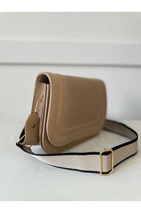 کیف دوشی قهوه ای زنانه چرم مصنوعی MODA ELF - کد 787589342