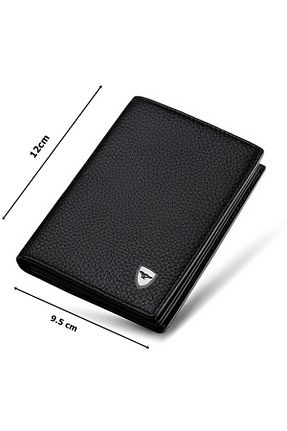 کیف پول مشکی مردانه ابعاد کوچک SEPTWOLVES - کد 727915370