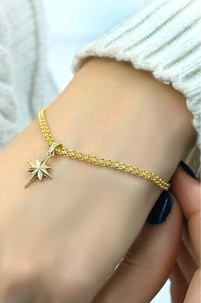 دستبند طلا زرد زنانه 14 عیار aytekgold - کد 893073016