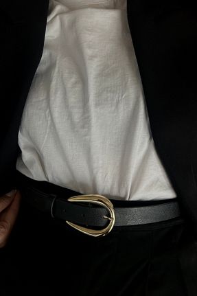کمربند مشکی زنانه چرم مصنوعی keisy - کد 892343585