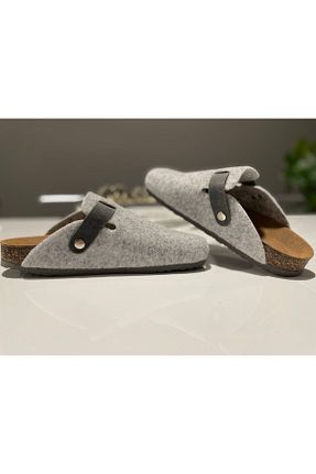 دمپائی طوسی زنانه پارچه ای Land of Cork - کد 664179622