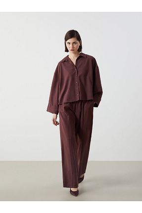 شلوار قهوه ای زنانه پلی استر LC Waikiki - کد 904128196